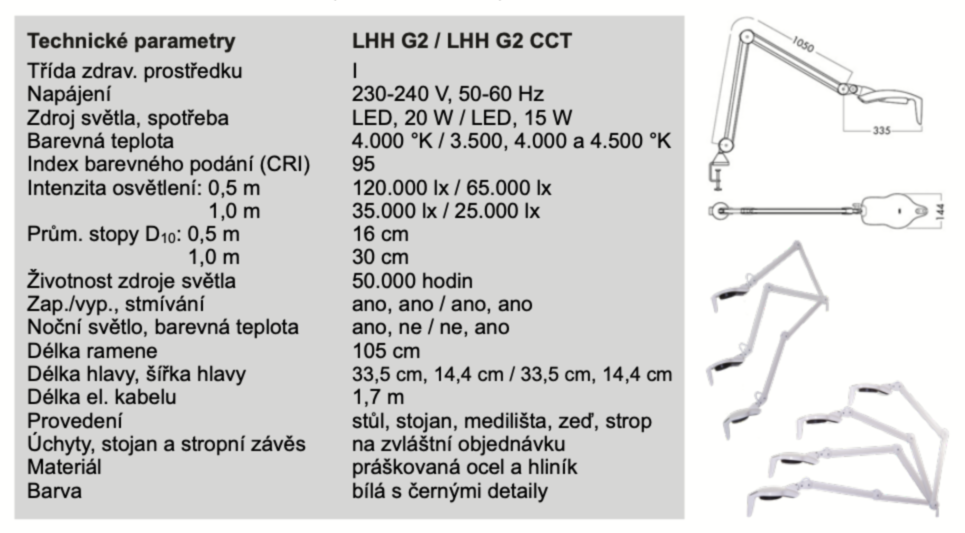 lhh G2_technicke parametry